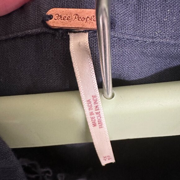 Free People blue and purple Embroidered TWO PIECE SET Size XS NWOT - Picture 2 of 9